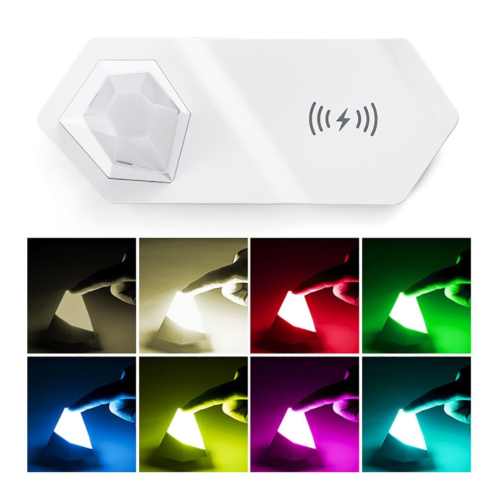 2 in 1 RGB Diamond Lamp and Wireless Charger